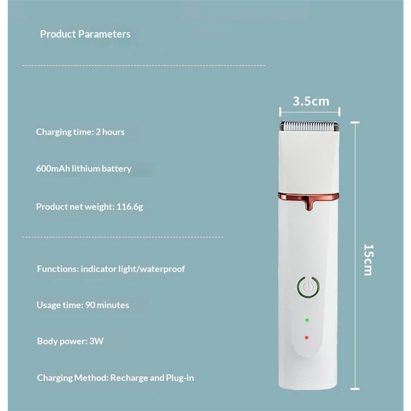 Dog Clippers for Grooming, Low Noise Rechargeable Cordless Electric Quiet Pet Hair Trimmer, Dog Grooming Kit for Small & Large Dogs Cats Pets with Thick Coats - Image 5
