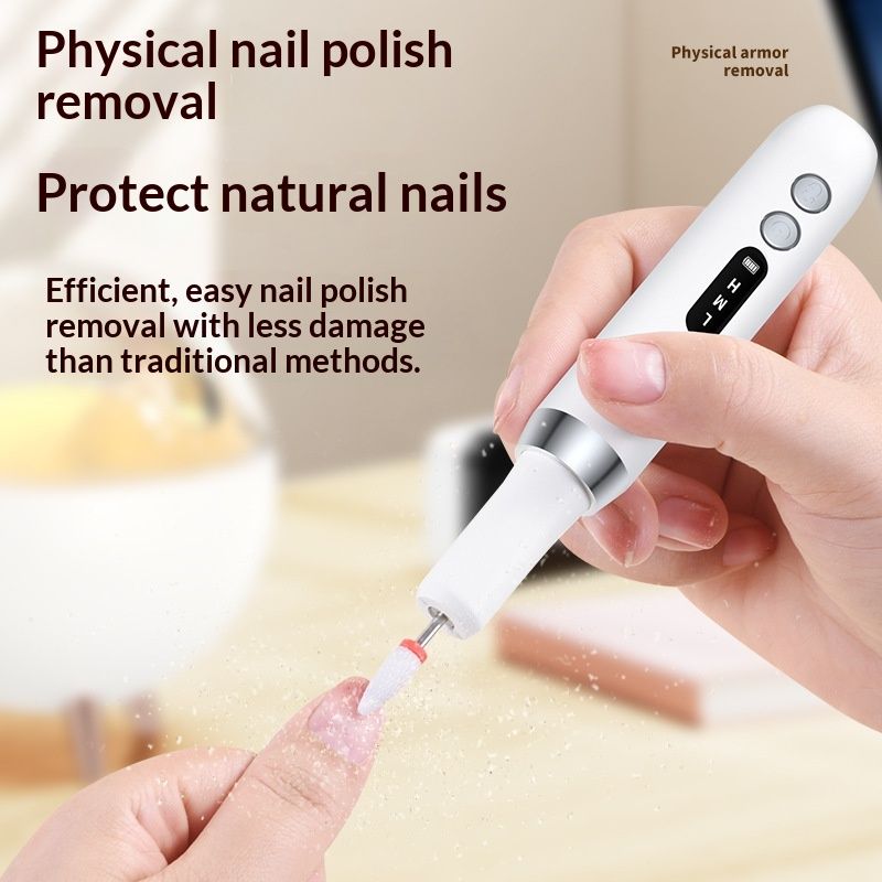 Portable Electric Nail Drills, Manicure and Pedicure Sets for Grinding,polishing and Trimming,Rechargeable Pedestal Nail Polisher - Image 3