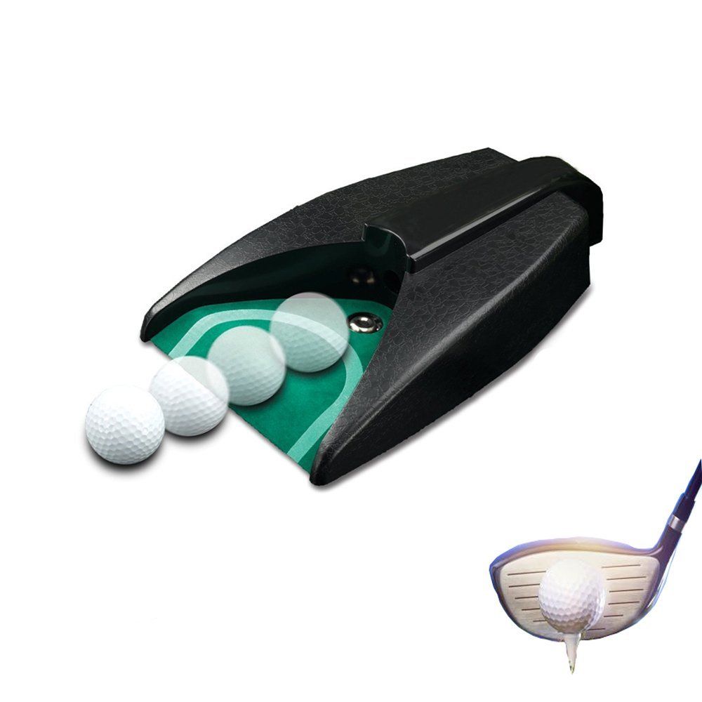 Automatic Putting Machine - Auto Returning Golf Cup Training Aid for Indoor/Outdoor Practice（black,27*16.5*6cm） - Image 2