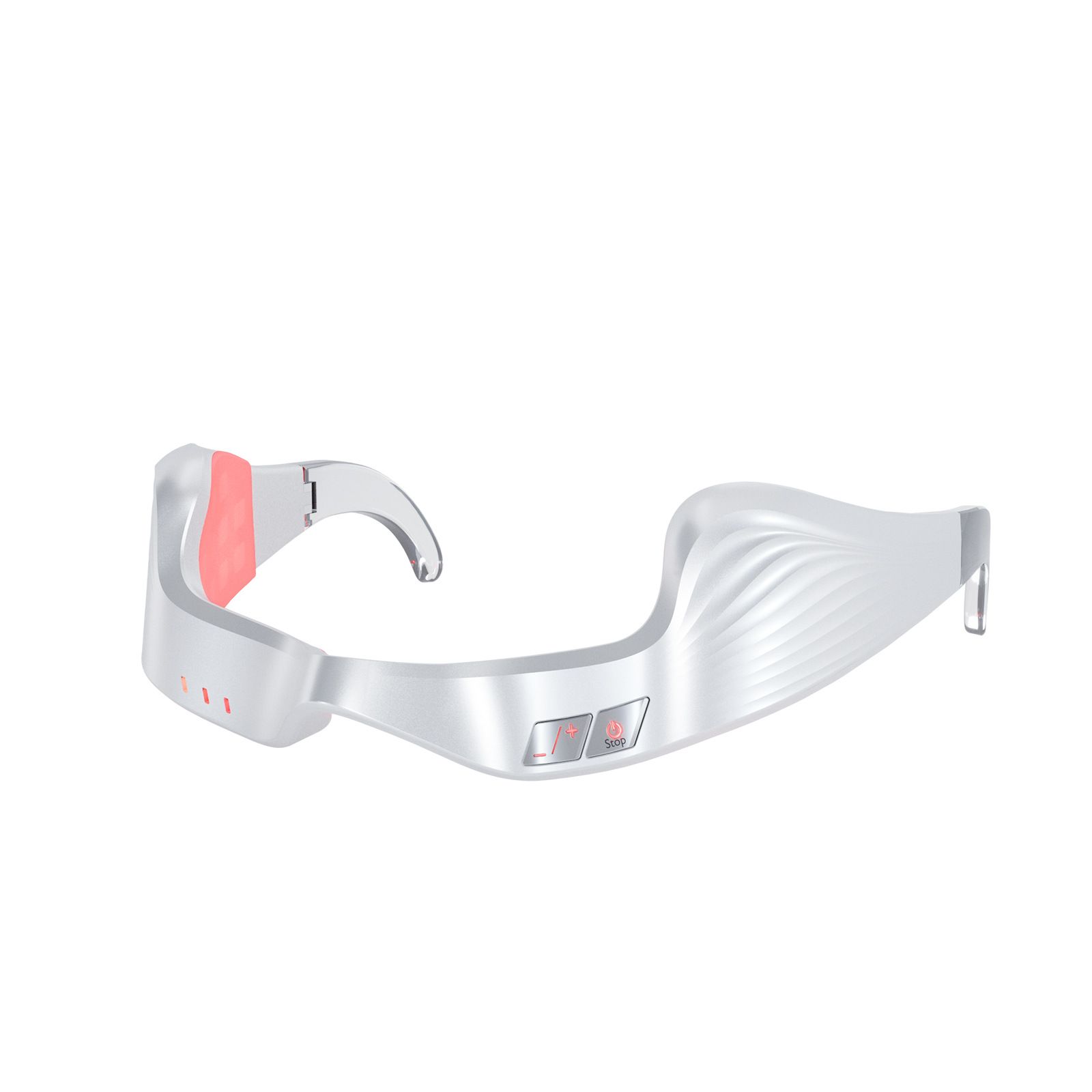 Red Light Eye Massager,Red Light Glasses,Under Eye Light Therapy Device,Red Light Beauty Device Eye Massage Light-Weight,Reducing Dark Circles,Puffiness,Wrinkles (Milky) - Image 1