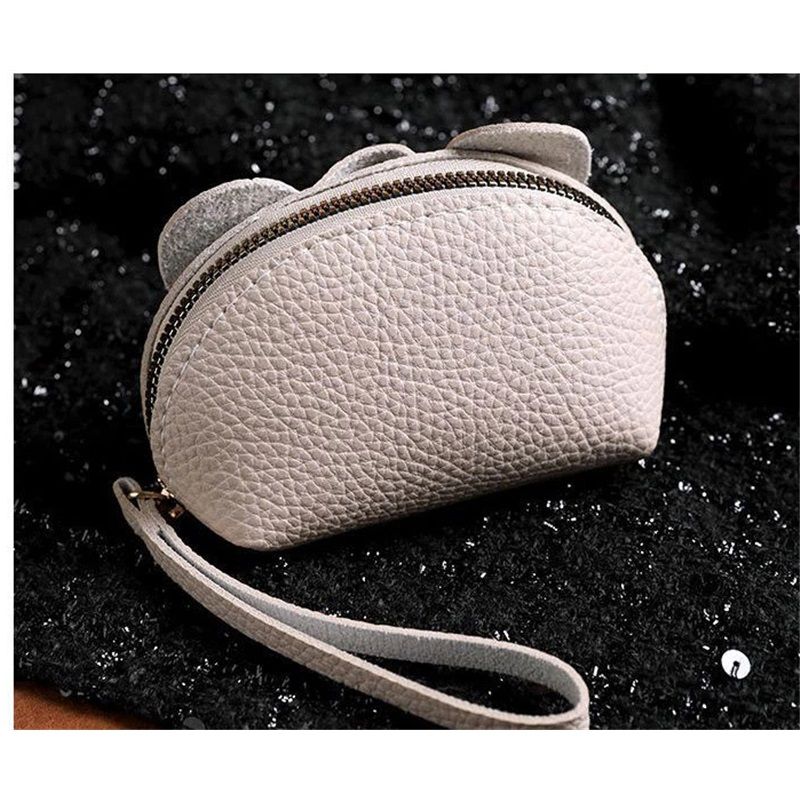 Leather Coin Purse Leather Elephant Keychain Wallet Small Coin Pouch with Keychain Leather Wallet Cute Elephant Gifts for Girls Women - Image 5