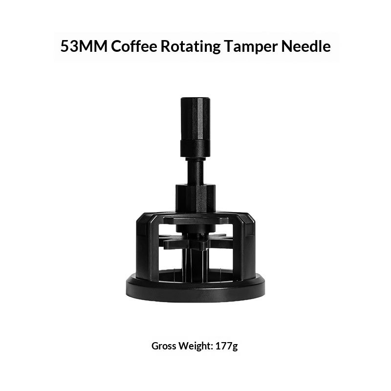 WDT Tool Espresso 53mm, 10 Needle Espresso Stirrer Distribution Tool for Barista, Adjustable Depth Espresso Needle Distributor with Magnetic Base (53mm) - Image 2