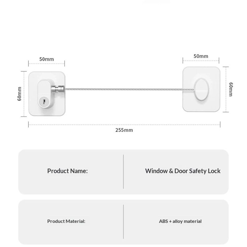 Locks for Refrigerator, 4 Pack Fridge Lock with Keys, Lock for a Fridge,White Refrigerator Lock（white） - Image 2