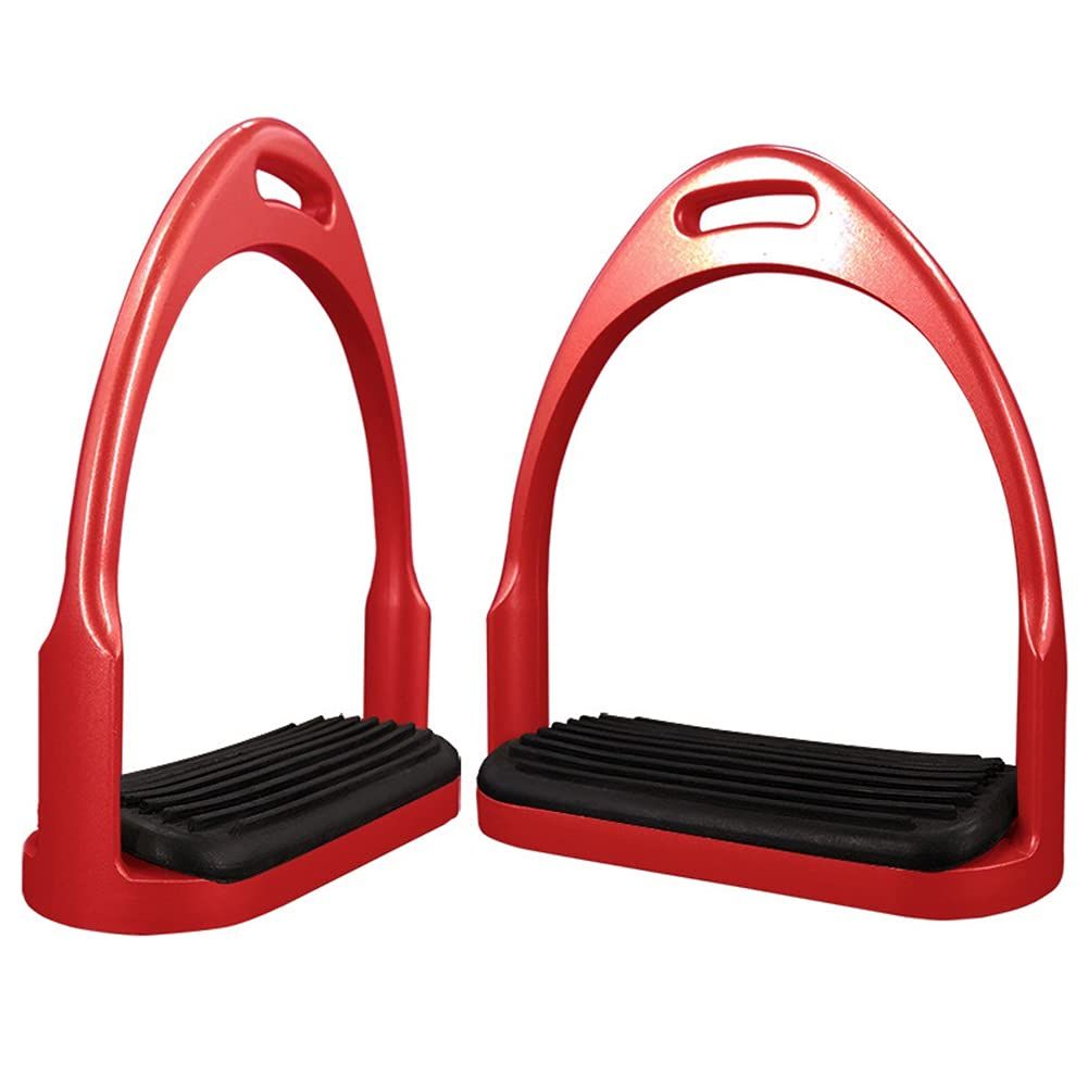 Premium Safety Stirrup Die Cast Aluminum Flexible Stirrup, 1 PairsNon Slip Rubber Pad Horse Riding Tool Accessories - Image 1