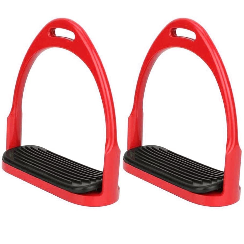 Premium Safety Stirrup Die Cast Aluminum Flexible Stirrup, 1 PairsNon Slip Rubber Pad Horse Riding Tool Accessories - Image 2