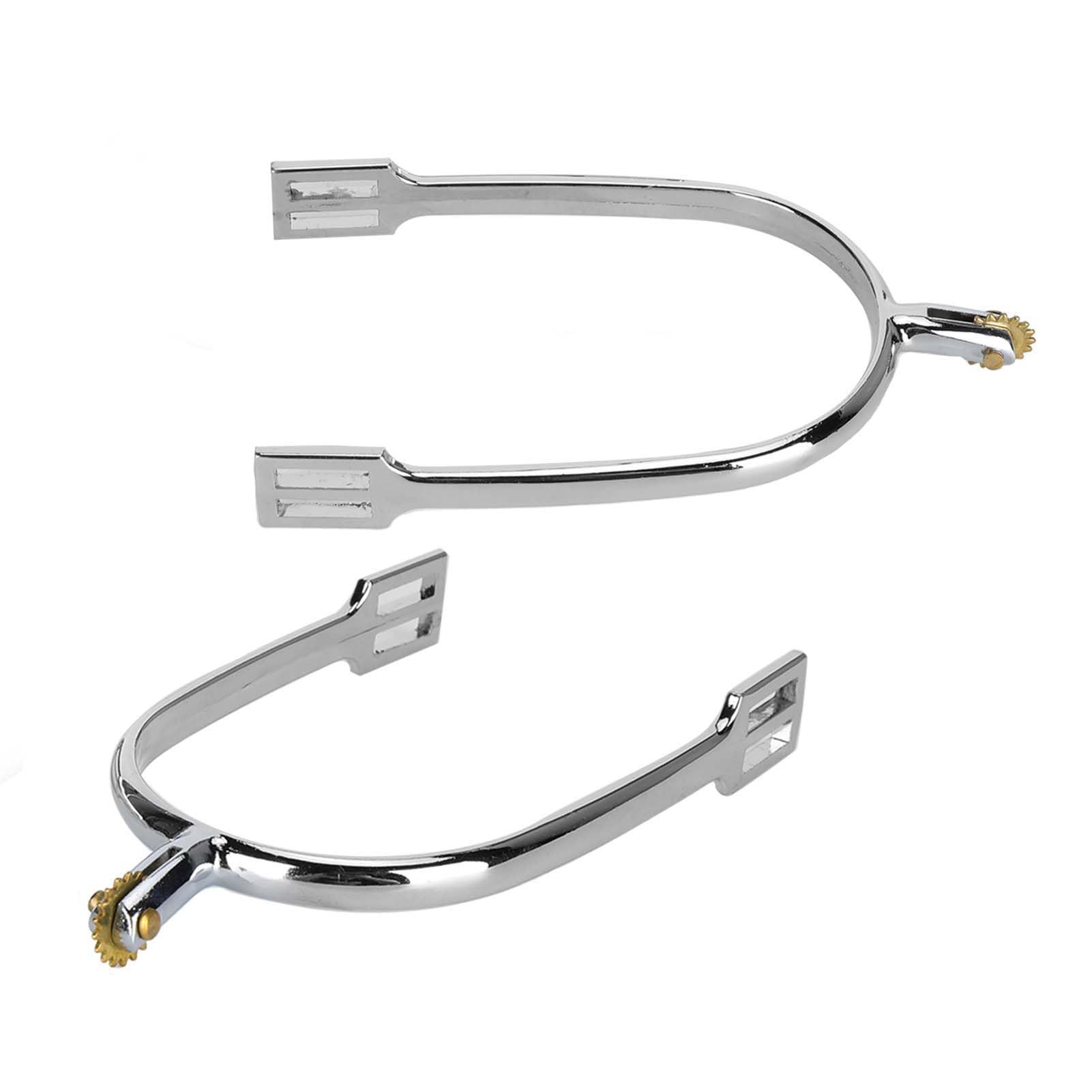 Horse Spurs, Zinc Alloy Material Erosion Spurs Spurs with Rotatable Copper Riding Horse Accessory Exquisite Workmanship, Practical  a pair - Image 1