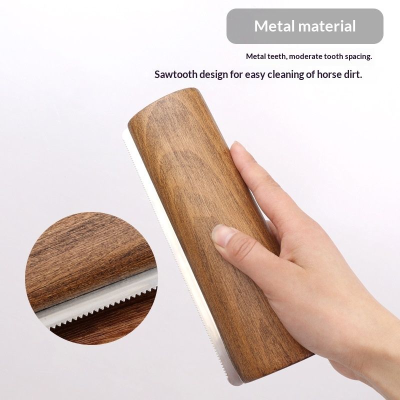 Original Deshedding Grooming Tools for Horse, Cats & Dogs Easy Ergonomic Wooden Handle Professional Brush Grooming Tool, Remove painlessly - Image 3