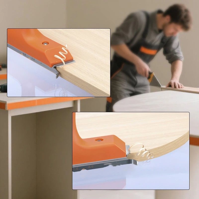 Imbot Edge Banding Trimmer With Stainless Steel Blade，Woodworking Trimmer For Deburring, Edge Planing,Correcting Wood Edges, Woodworking, Veneer（Edge trimming knife+bag） - Image 3