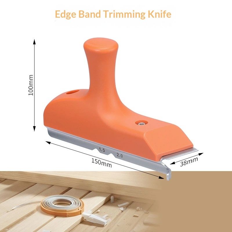 Imbot Edge Banding Trimmer With Stainless Steel Blade，Woodworking Trimmer For Deburring, Edge Planing,Correcting Wood Edges, Woodworking, Veneer（Edge trimming knife+bag） - Image 5