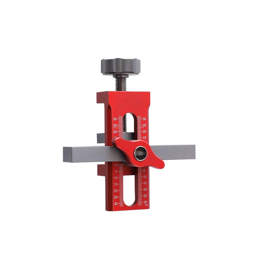 2-in-1 Cabinet Door Mounting Jig & Rebound Device Tool with Bag, Installation Positioner for Frameless Cabinets Only, Easily Adjustable Aluminium Alloy Cabinet Hardware Jig - Image 1