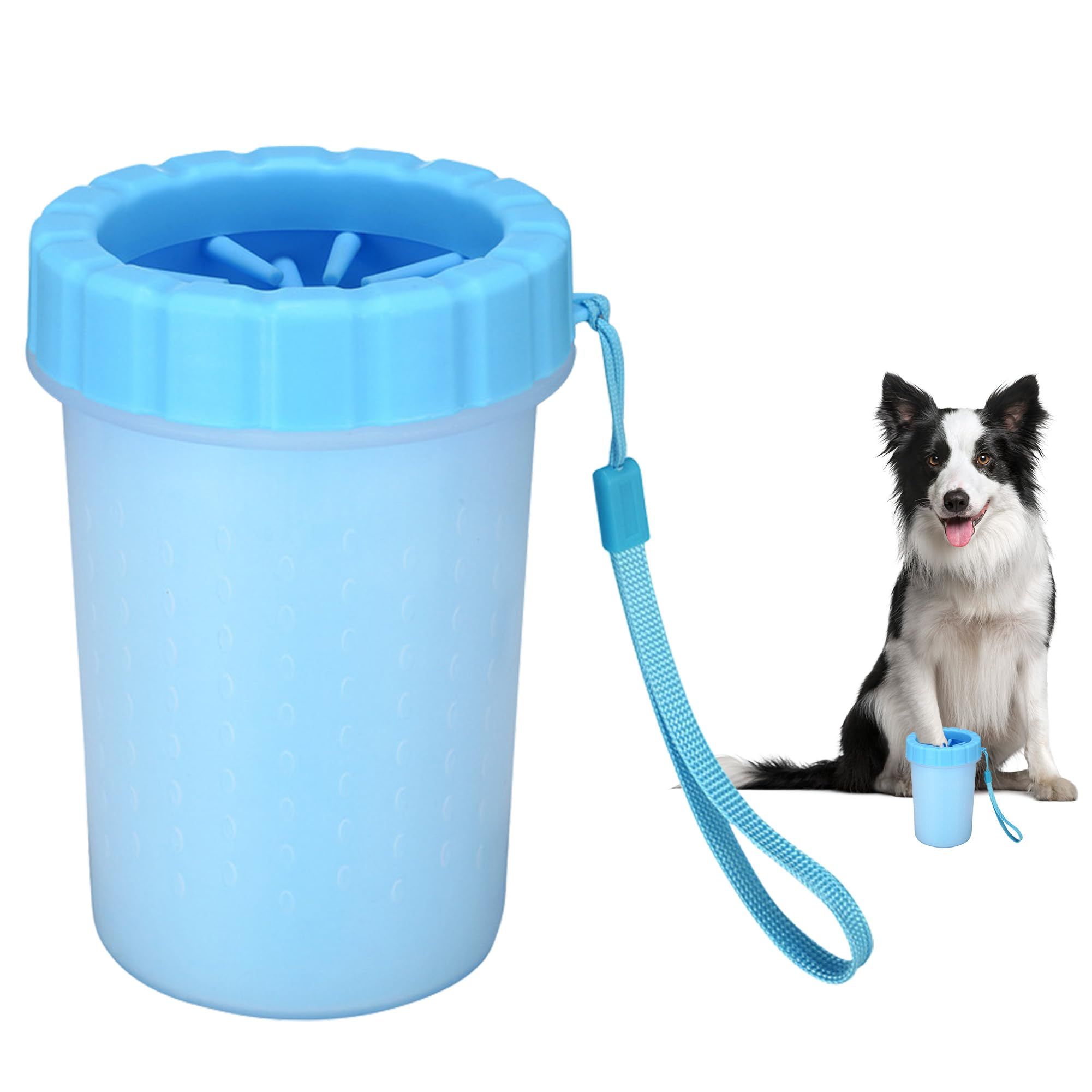 Portable Dog Paw Washer/Paw Cleaner,Reusable Washer & Cleaner Cup | Keeps Fur Paw Clean  Blue 9*11cm - Image 2