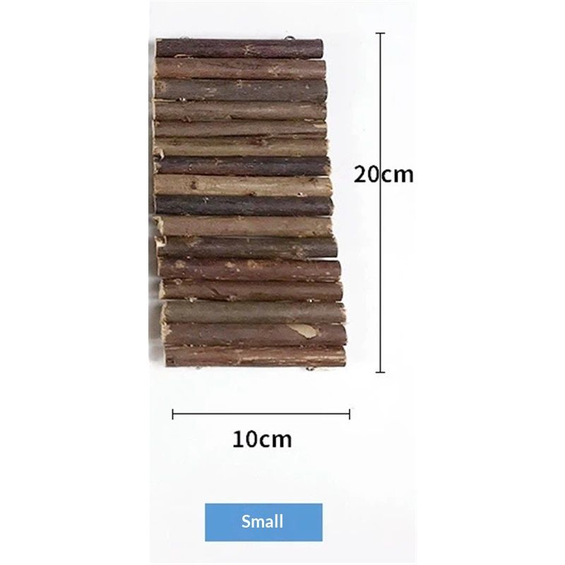 Guinea Pig Wooden Ladder Bridge Rabbits Hideout, House, Tunnel, Rodents Chew Toys for Bunny, Chinchillas, Hedgehogs, Ferrets,（20*10cm） - Image 5