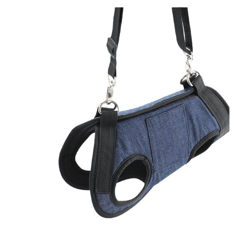 Dog Lift Harness Portable Dog Sling for Small Dogs Hind Leg Support Pet Rehabilitation Lifts Vest Adjustable Harness for Back Legs for Old, Disabled Dogs Walk,S - Image 1
