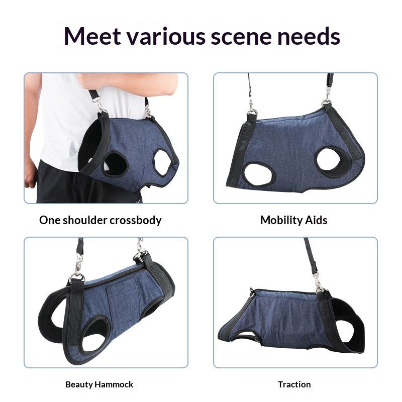 Dog Lift Harness Portable Dog Sling for Small Dogs Hind Leg Support Pet Rehabilitation Lifts Vest Adjustable Harness for Back Legs for Old, Disabled Dogs Walk,S - Image 4