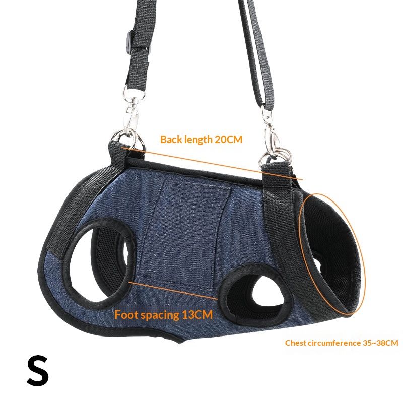 Dog Lift Harness Portable Dog Sling for Small Dogs Hind Leg Support Pet Rehabilitation Lifts Vest Adjustable Harness for Back Legs for Old, Disabled Dogs Walk,S - Image 5