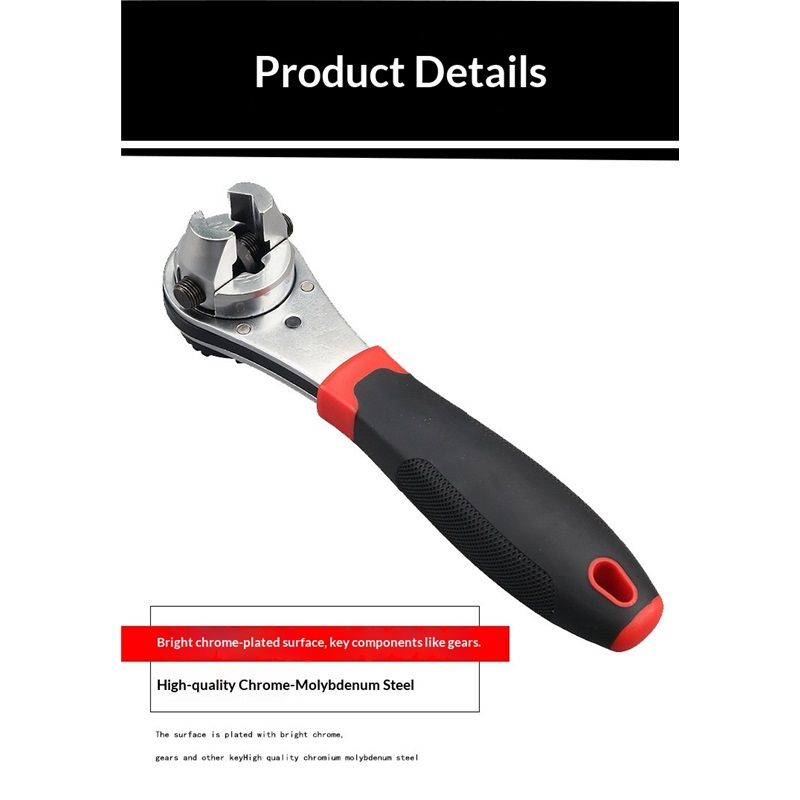 Adjustable Ratcheting Wrench, Adjustable Ratcheting Wrench 6-22mm, Adjustable sleeve wrench,Portable labor-saving AdjustableWrench, Non slip gloves - Image 3