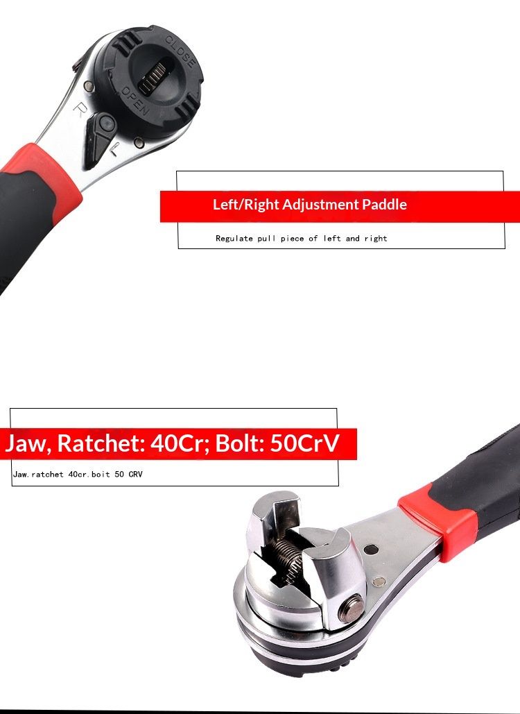 Adjustable Ratcheting Wrench, Adjustable Ratcheting Wrench 6-22mm, Adjustable sleeve wrench,Portable labor-saving AdjustableWrench, Non slip gloves - Image 4