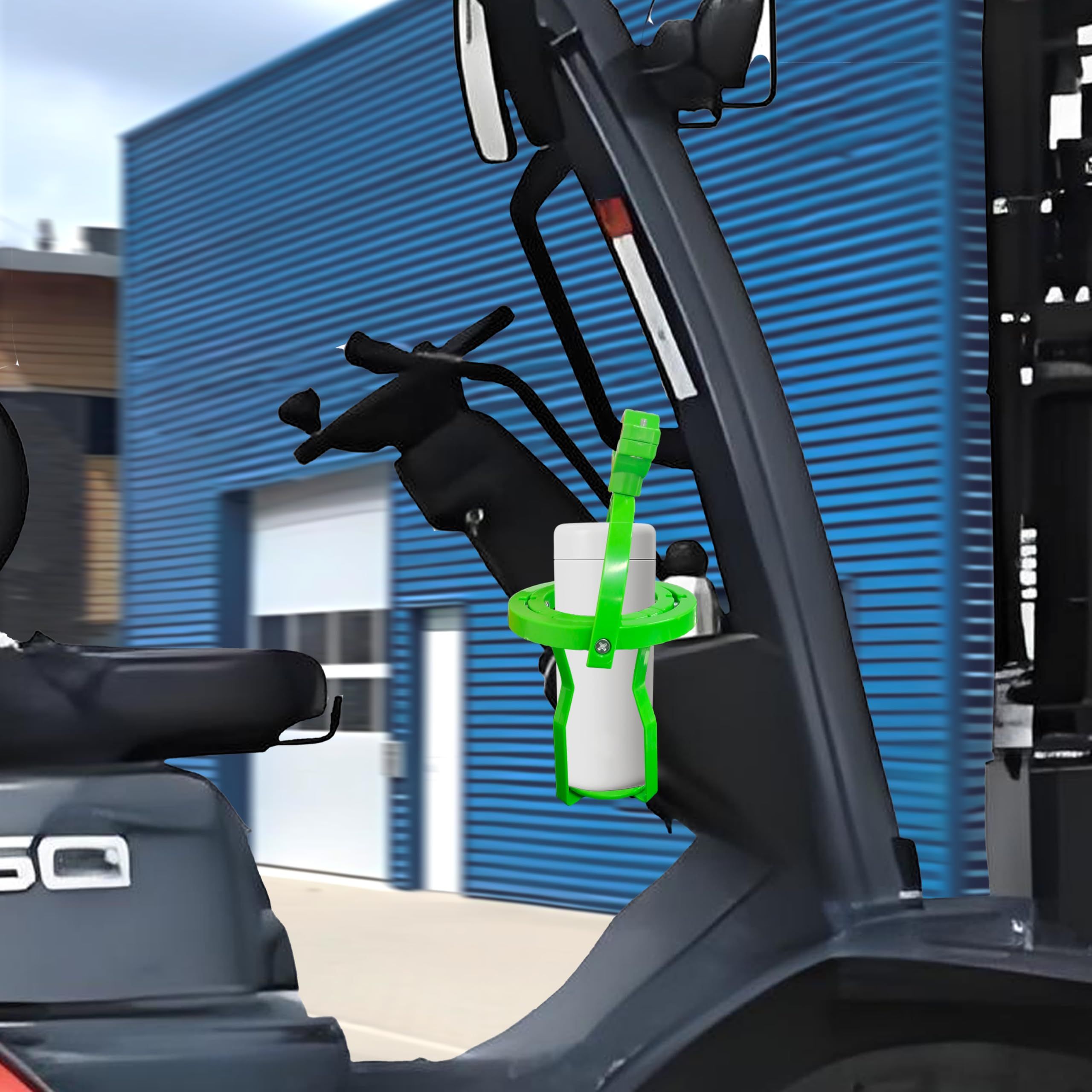 Gyroscope Cup Holder, 360 ° Rotatable No Spill Cup Holder, Gimbal Gyro Self Leveling Universal Drink Holder for Truck, Tractor, Bus Driver (Green) - Image 5