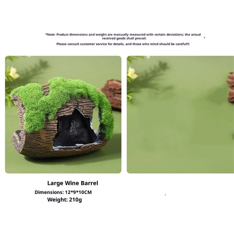 2 Pcs Aquarium Resin Driftwood Decoration Log Fish Tank Cave Hideout Wood Decor Freshwater Betta Ornament Aquarium Decorations - Image 5