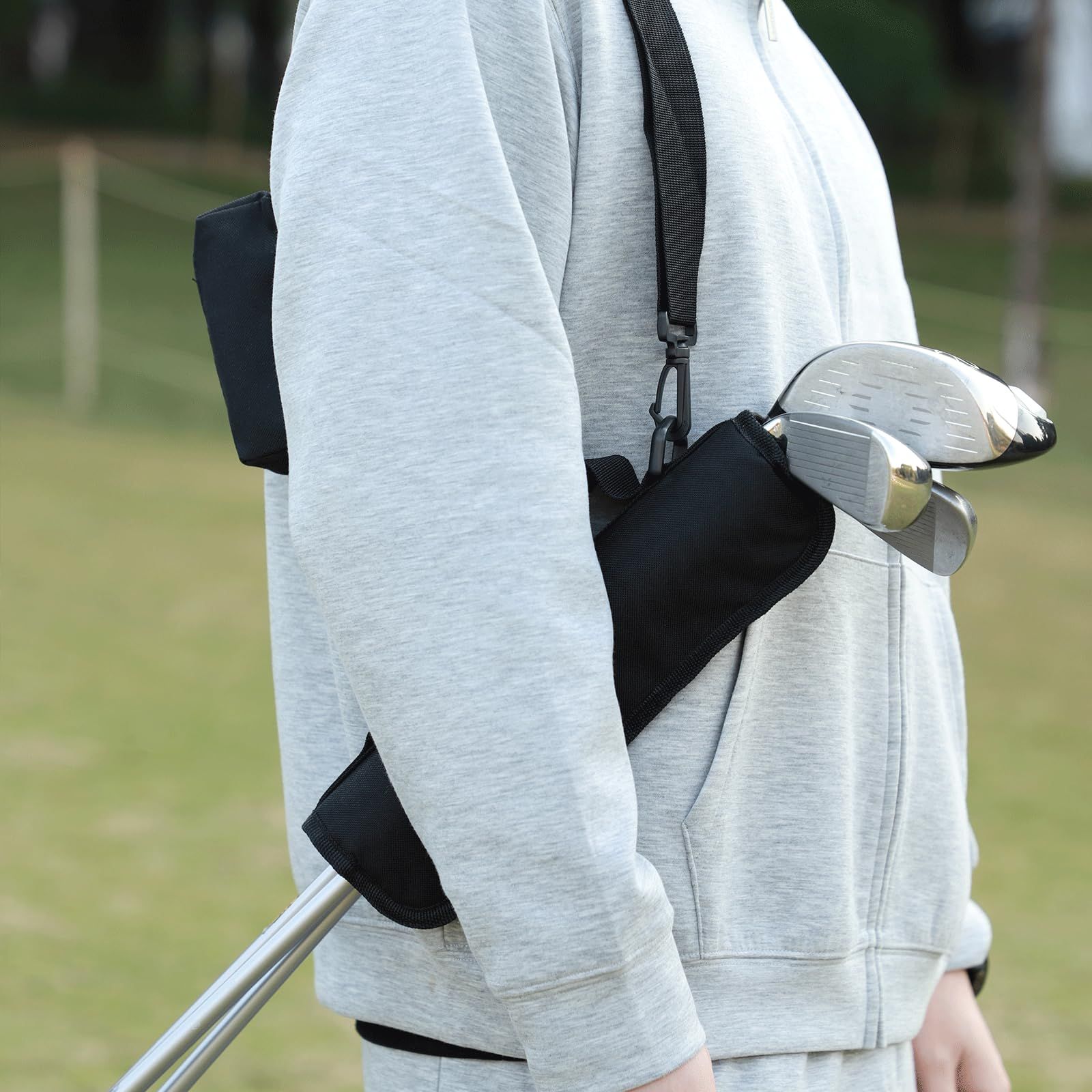 Foldable Golf Club Carry Bag, Portable Sunday Pencil Bag, Lightweight Waterproof Training Case, Holds 3-6 Clubs(30*20.3cm） - Image 5