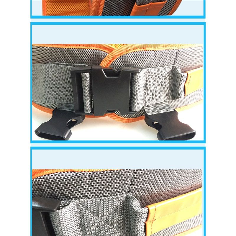 Upgraded  Buckle Gait Belt with Detachable Leg Straps Medical Transfer Belt Lift Belt for Elderly & Disabled Stairlift Patients Senior Walking Assistance Disability Aids (Orange) - Image 4