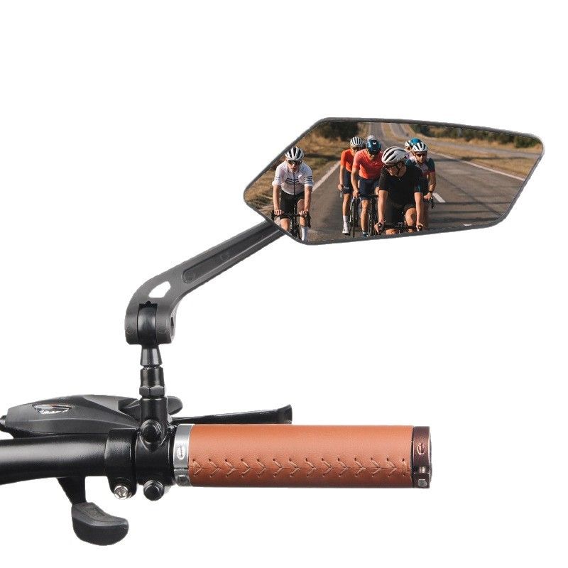 1 Pair Bike Mirror Handlebar [Left + Right], HD Glass Bicycle Mirror, 360° Rotatable Adjustable Shockproof Rearview Mirror, for E-Bike Mountain Bike Road Bike Electric Scooter - Image 4
