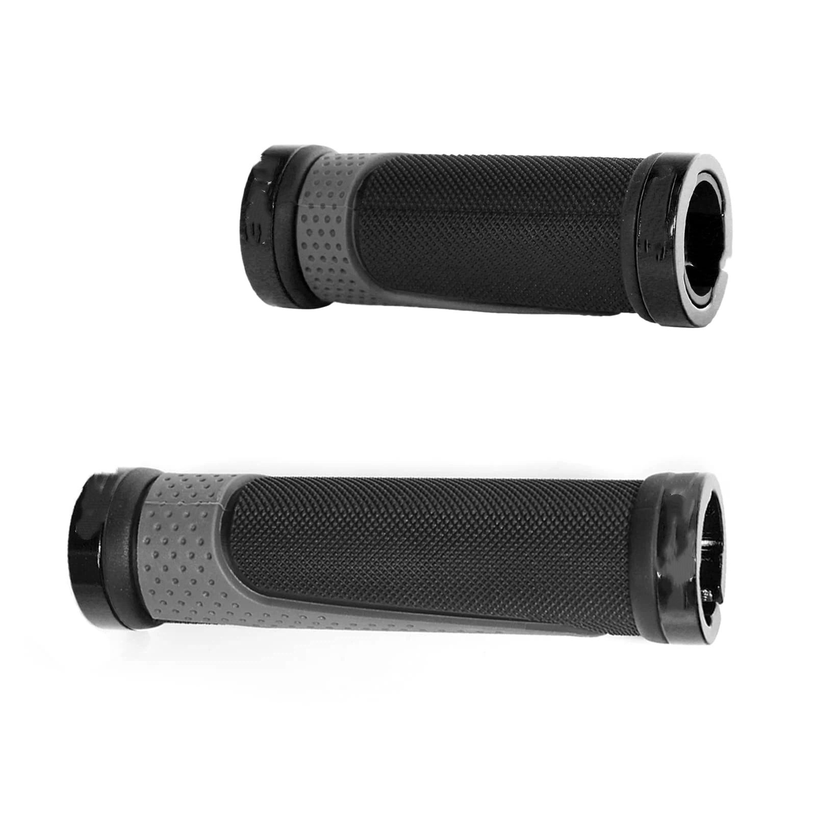 Lightweight Bicycle Grips - 125mm & 90mm, Inner diameter 22mmAnti-Slip, Suitable for Mountain Bikes(black gray) - Image 3