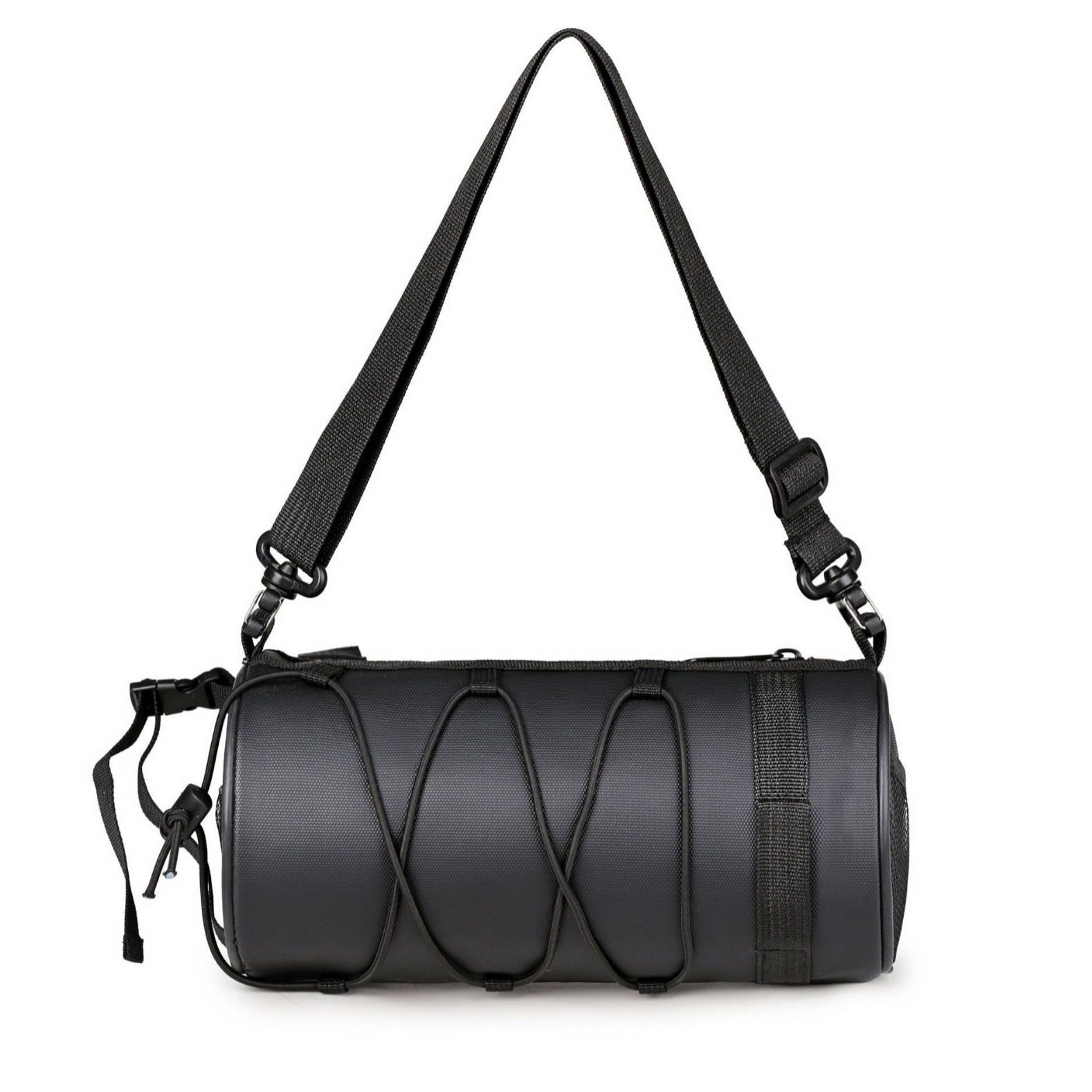 Bike Handlebar Bag, Bicycle Front Bag Shoulder Bag Storage Bag with Shoulder Strap for Road Mountain Bike Cycling Travel（black,22*11*11cm) - Image 1