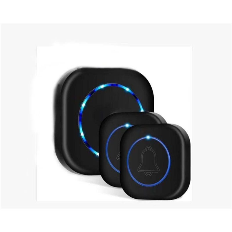 Wireless Doorbell, Door Bell Kit, Distinguish Front and Rear Doors, for Home Office Classroom（One drag, two sounds） - Image 1