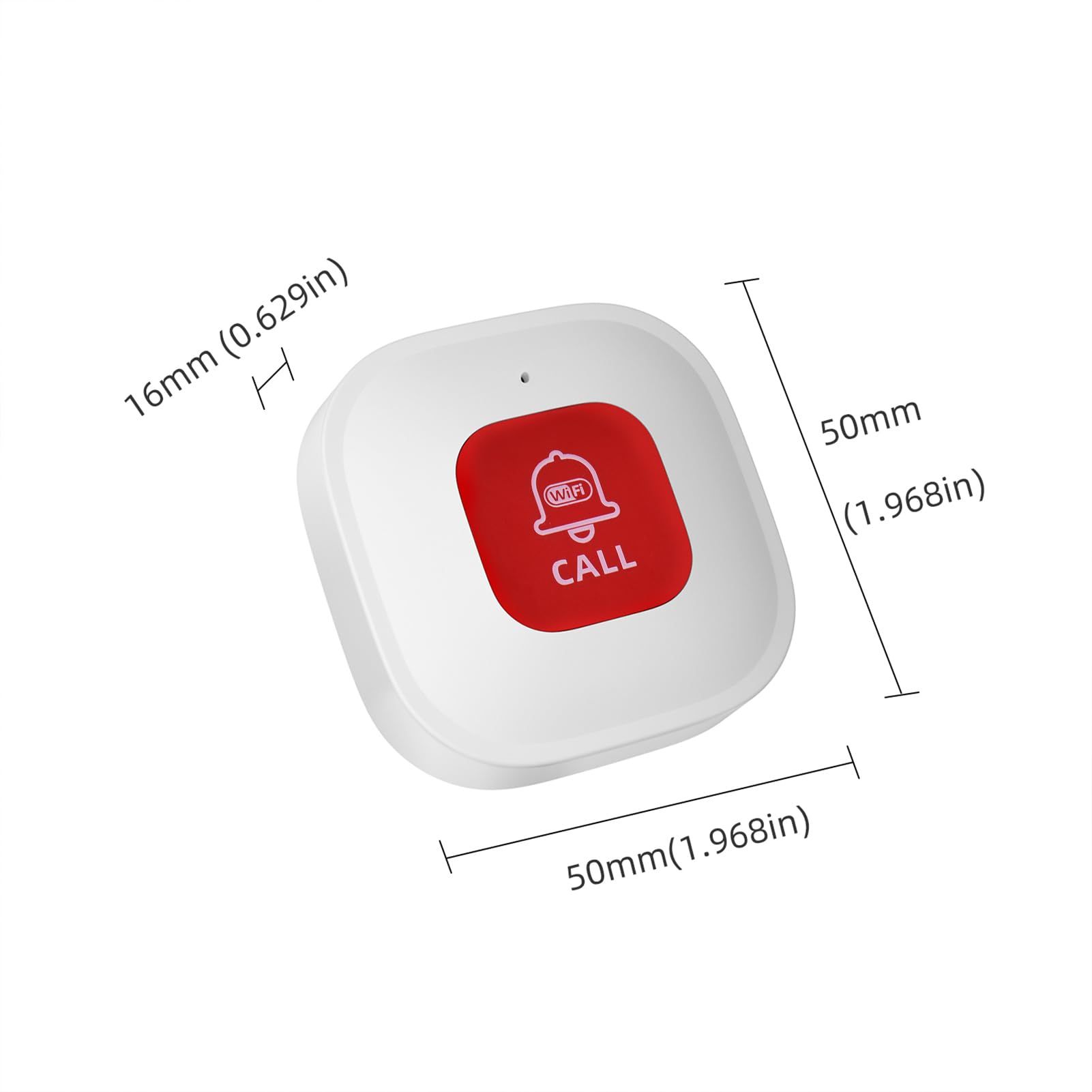 Caregiver Call Button for Elderly at Home w App Notification, Elderly Monitoring, Caregiver Pager, Life Alert Systems for Seniors , Alert Button for Seniors at Home（9.9*cm) - Image 5