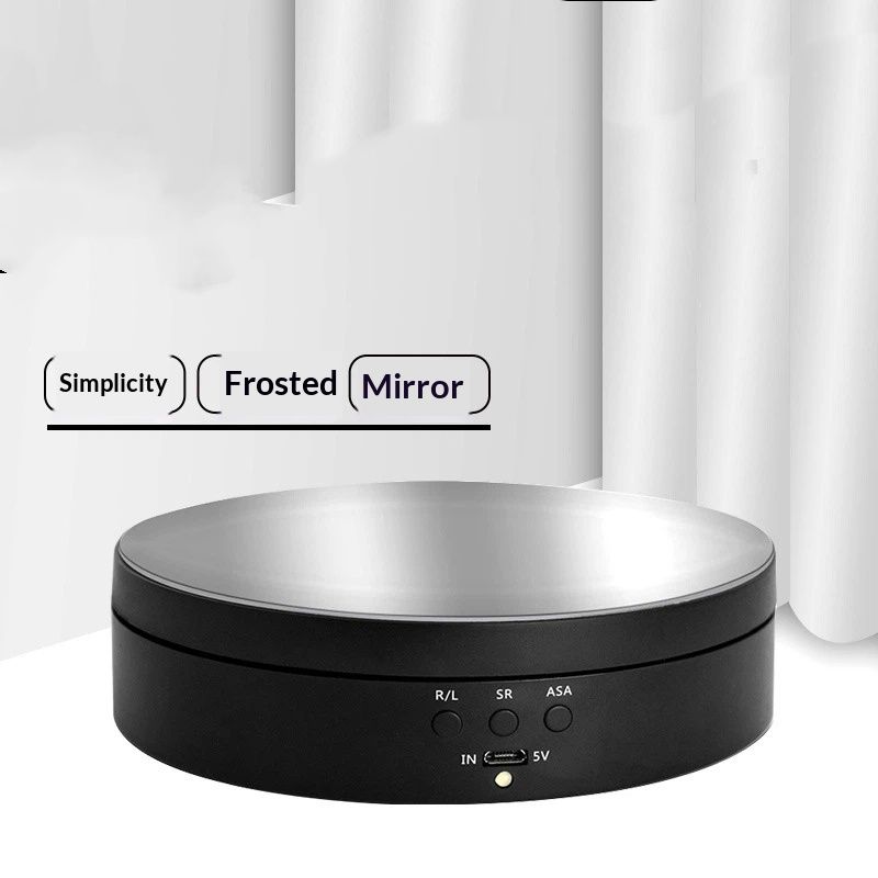 Motorized Rotating Display Stand, 360 Degree Electric Rotating Turntable for Photography Products, Jewelry, 3D Model , White - Image 3