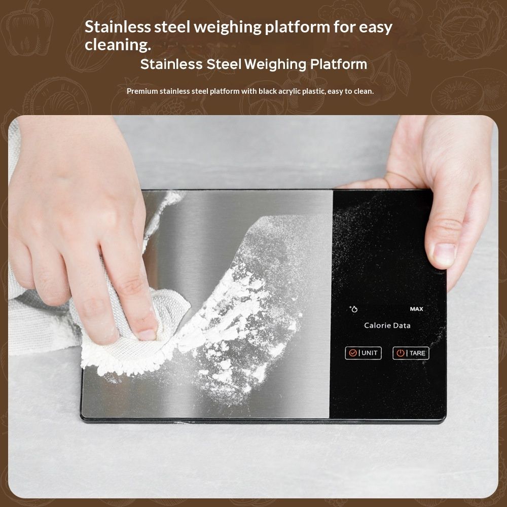 Smart Nutrition Food Scale with LED Display, Tracks Calories, Fat, Carbs & Protein via App, Precision Digital Kitchen Scale for Healthy Eating & Meal Prep - Image 4