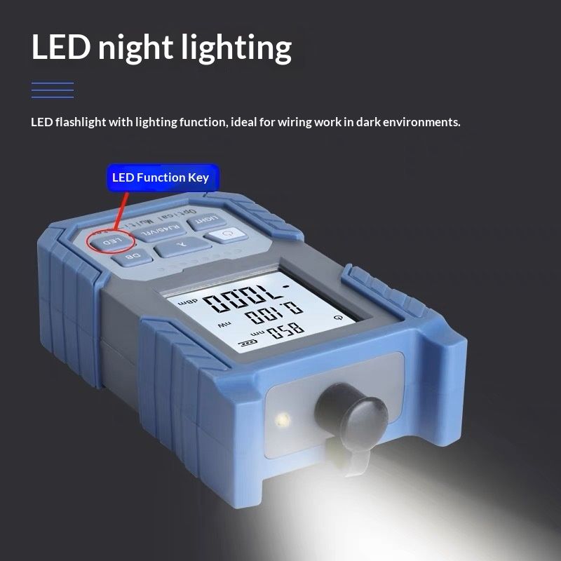Unique Portable Optical Multimeter, Photometer with VFL, Test Range: 800-170mm  Optical Fiber Power Meter FC/SC/ST Universal Interface - Image 5