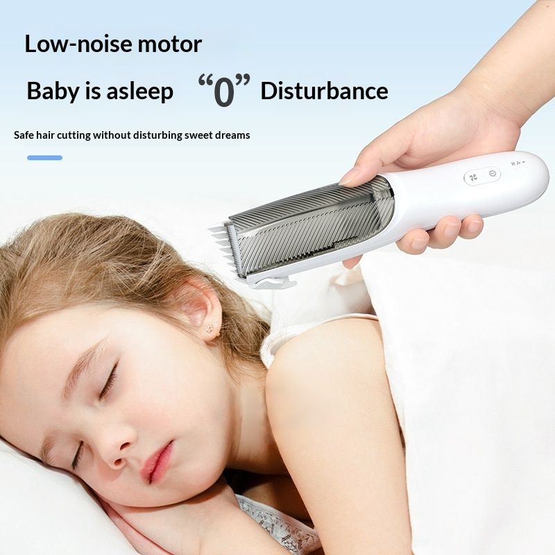 Cordless Baby Hair Clippers,  3 Guide Combs  Baby Hair Clipper Quiet Hair Clipper for Baby, Hair Clipper Auto Suck Snipped Hair, IPX7 Waterproof Rechargeable white - Image 3