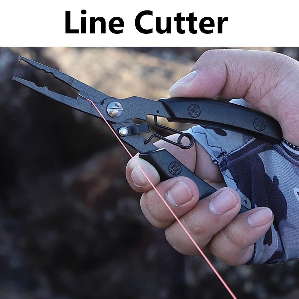 Stainless Steel Professional Multifunctional Fish Plier,Portable Fishing Multitool Pliers for aficionado of fishing, and even a green-hand starter（primary colors） - Image 2