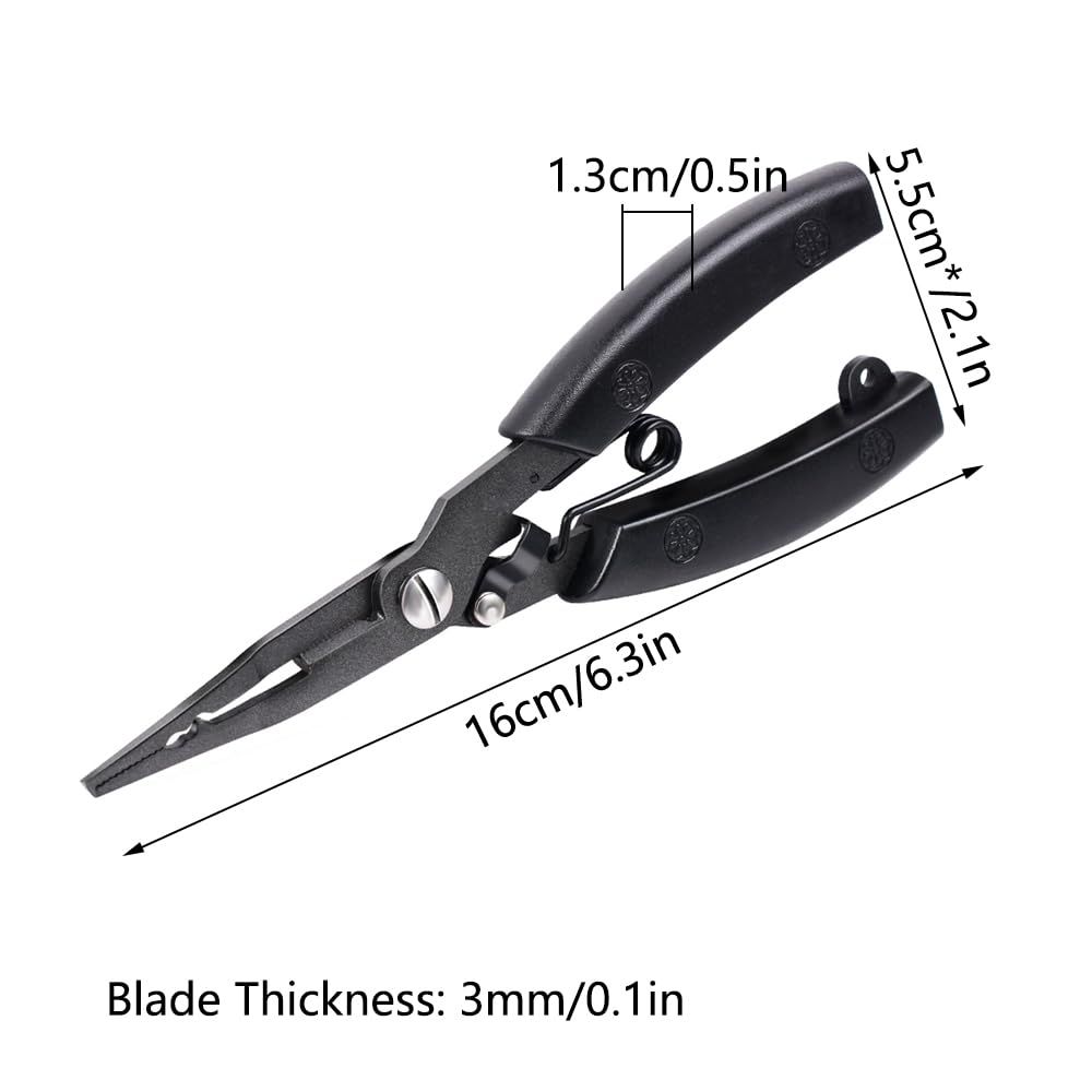 Stainless Steel Professional Multifunctional Fish Plier,Portable Fishing Multitool Pliers for aficionado of fishing, and even a green-hand starter（primary colors） - Image 5