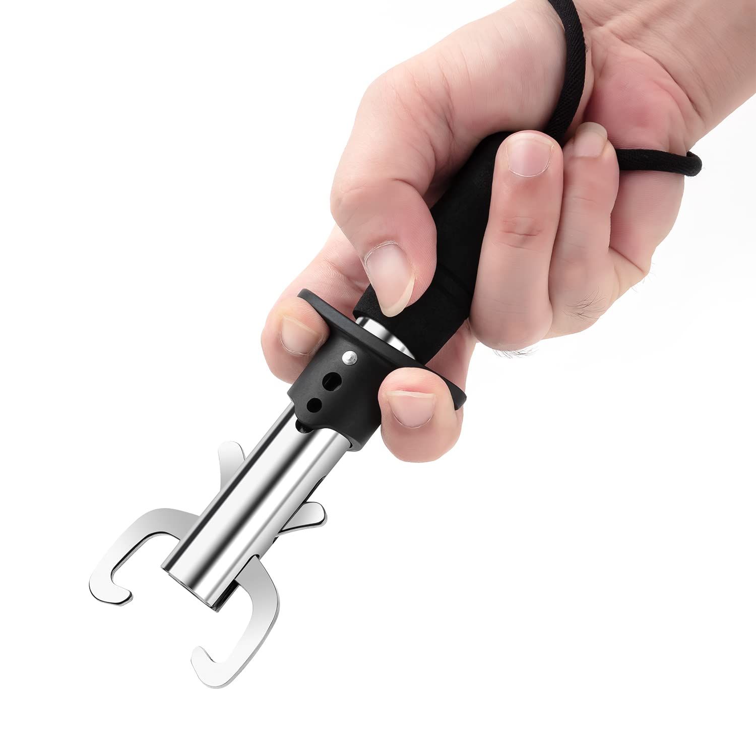 Fish Lip Gripper Mini Grabber Grip Tool Stainless Steel Fish Holder Ice Fishing,Fishing Gear,Fishing Gifts for Men - Image 2