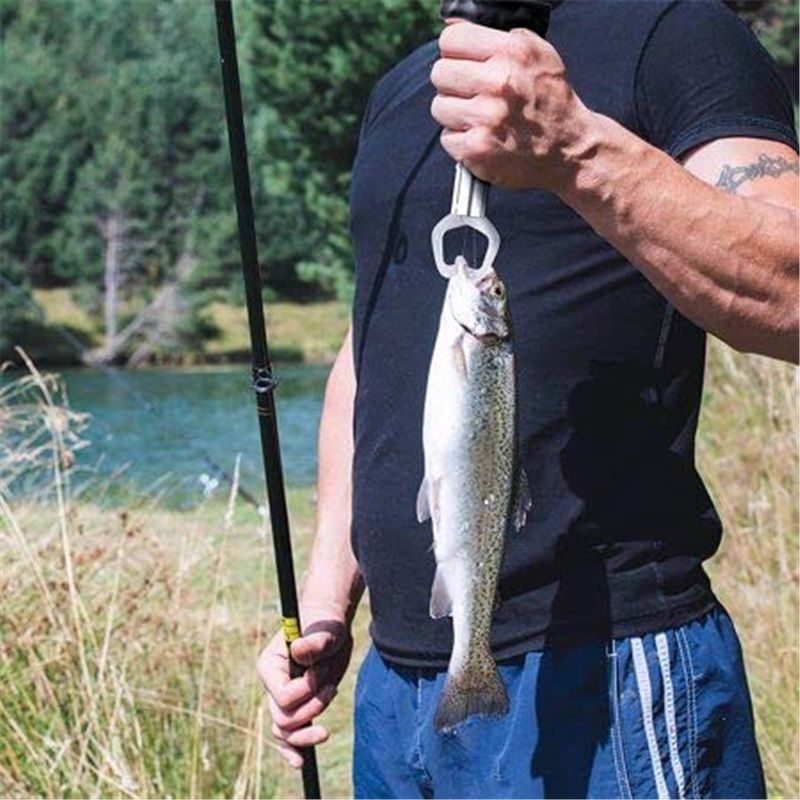 Fish Lip Gripper Mini Grabber Grip Tool Stainless Steel Fish Holder Ice Fishing,Fishing Gear,Fishing Gifts for Men - Image 4