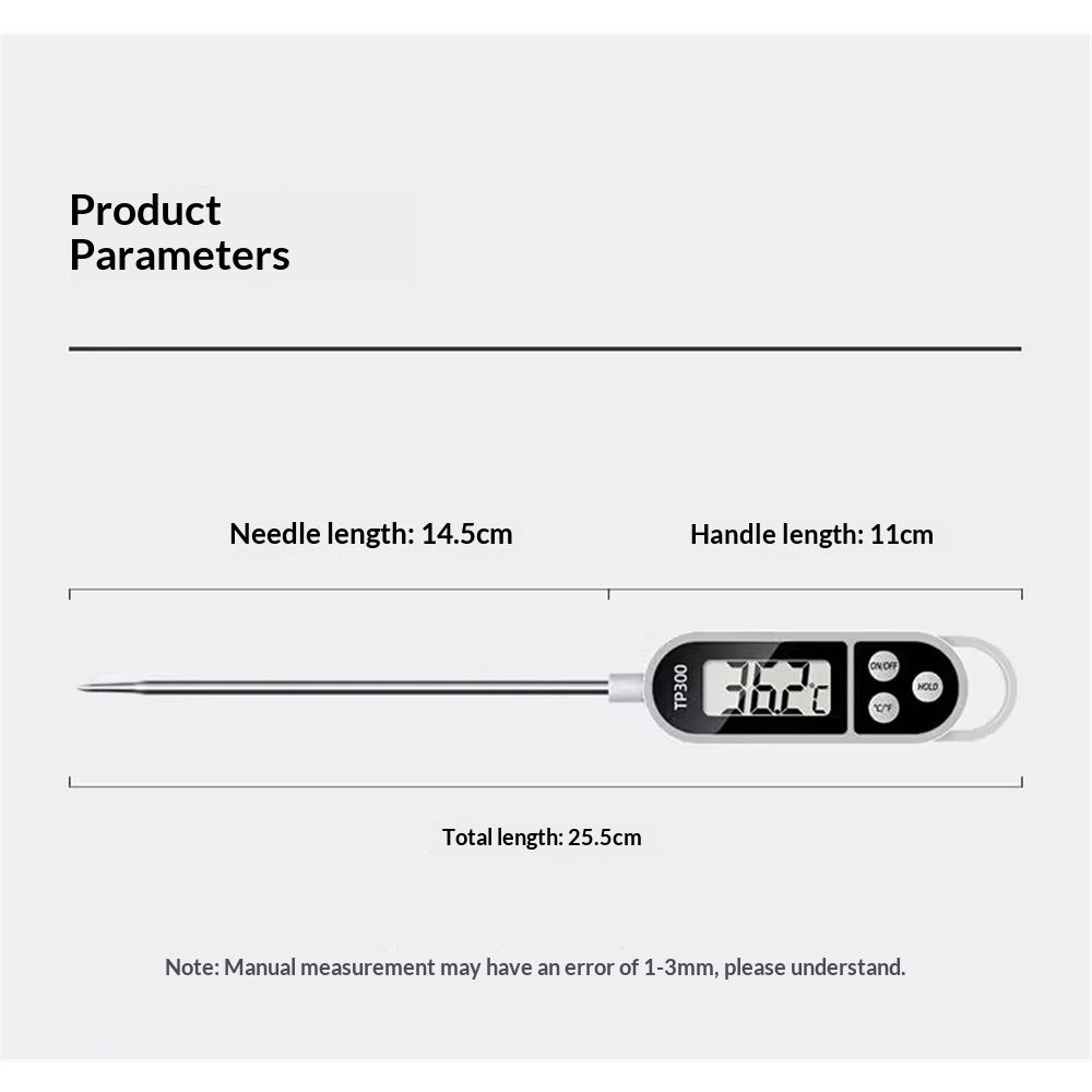 TP300 Digital Meat Thermometer for Cooking Food, Kitchen Needs, Smoker Oven BBQ Grill, Candy, Drinks, Instant Read,  2pcs - Image 5