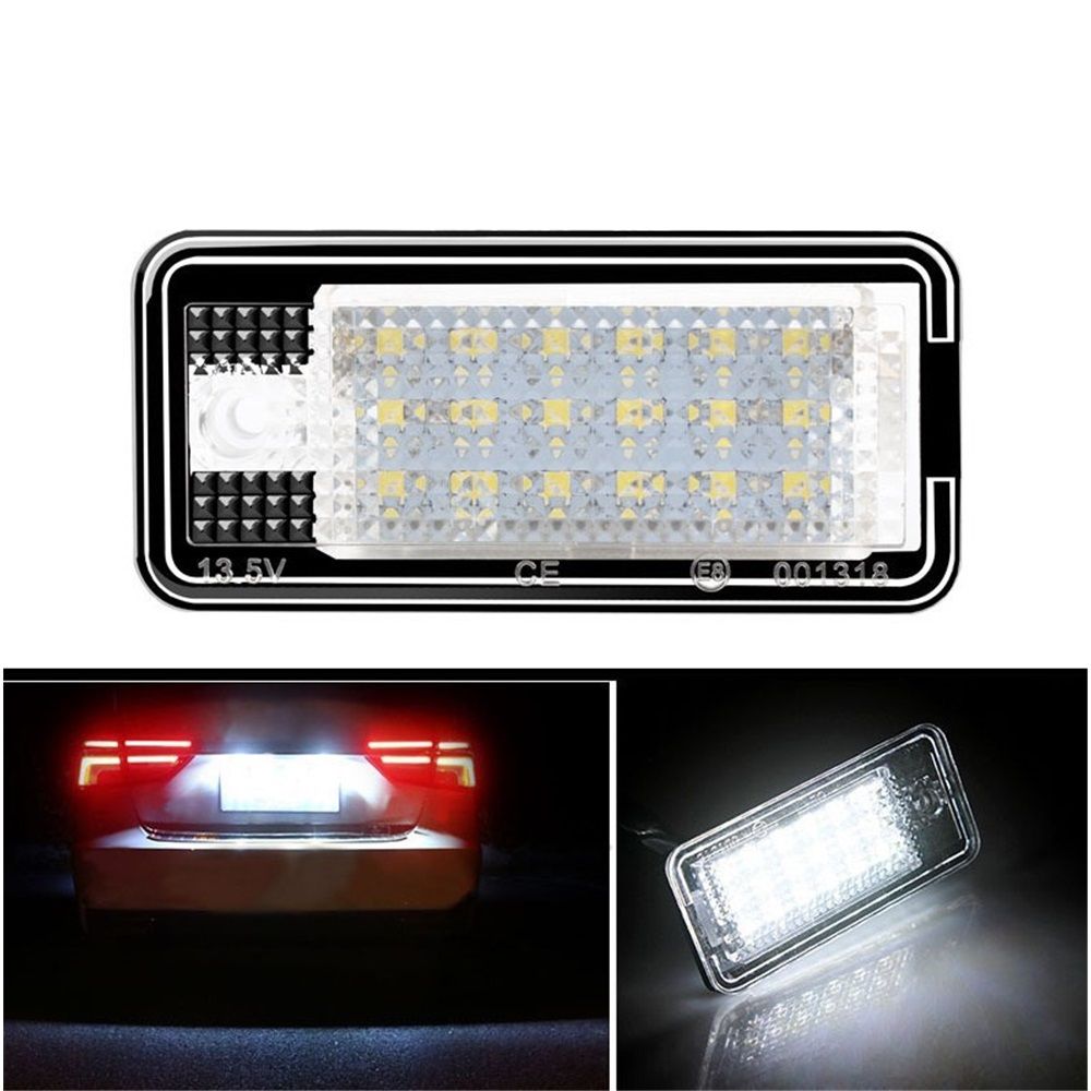 License Plate Lights LED Tag Lamps for A3 S3 A4 S4 A6 S6 A8 S8 Q7 RS4 License Number Plate Lamps, 6500K Xenon White, 2 Packs - Image 2