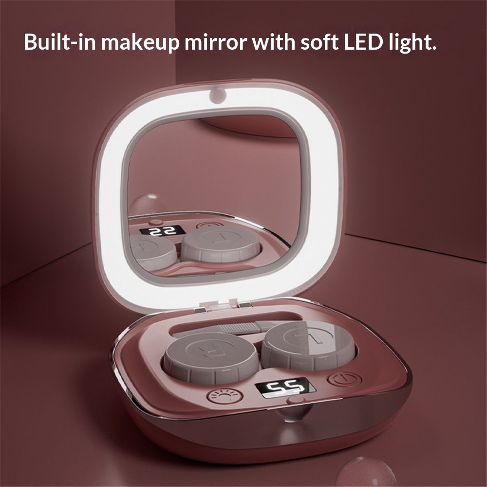 Upgraded Ultrasonic Contact Lens Cleaner【Intelligent Chip-Smart Modes】 Gentle Cleaning & 99% Brightness, Portable Soft Contact Lens Care Tools Home Travel - Image 2