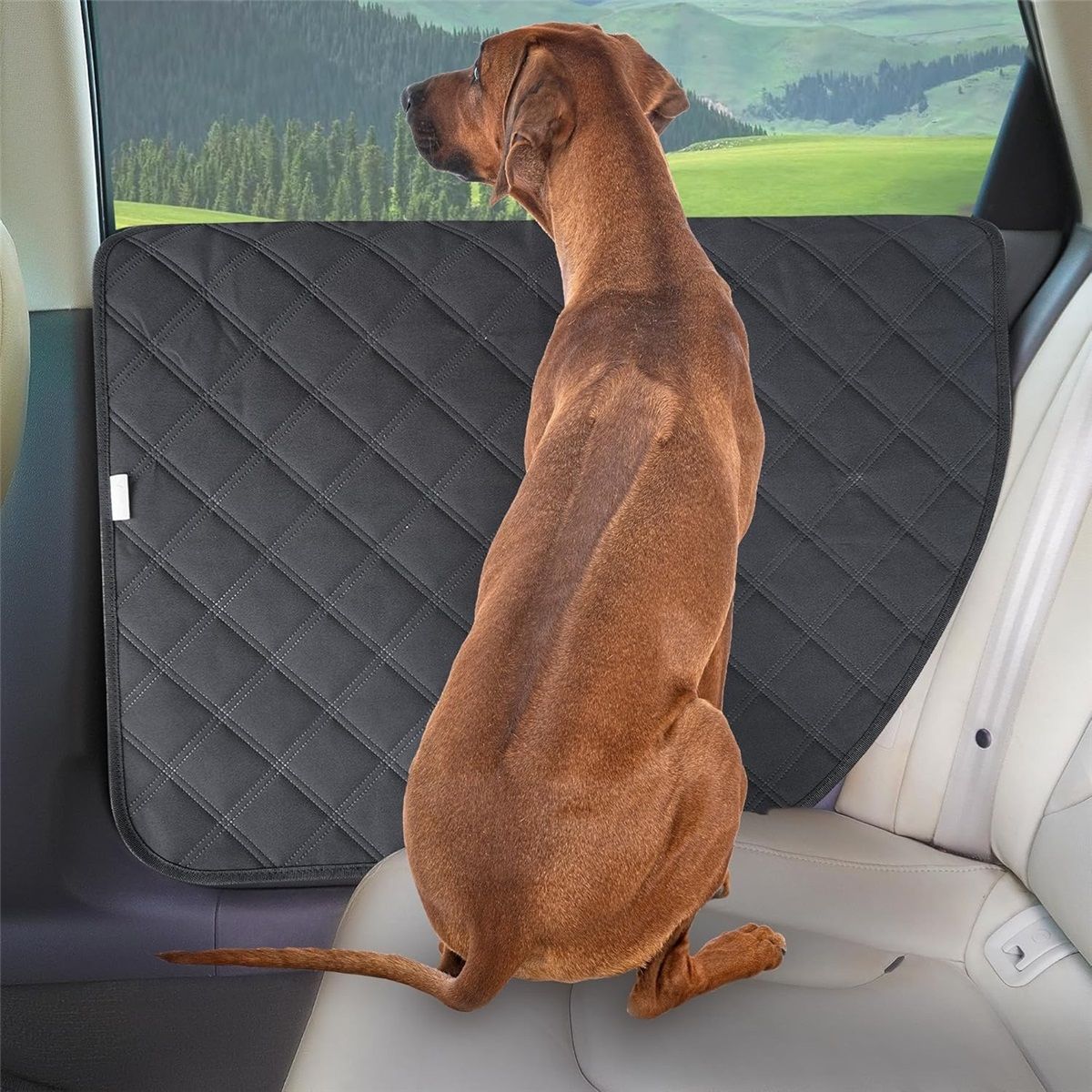 A pair Dog Car Door Protector – Larger Design for Trucks & Large SUVs, Thickened Waterproof Door Panel Covers, Protects Doors from Dog Scratching - Image 2