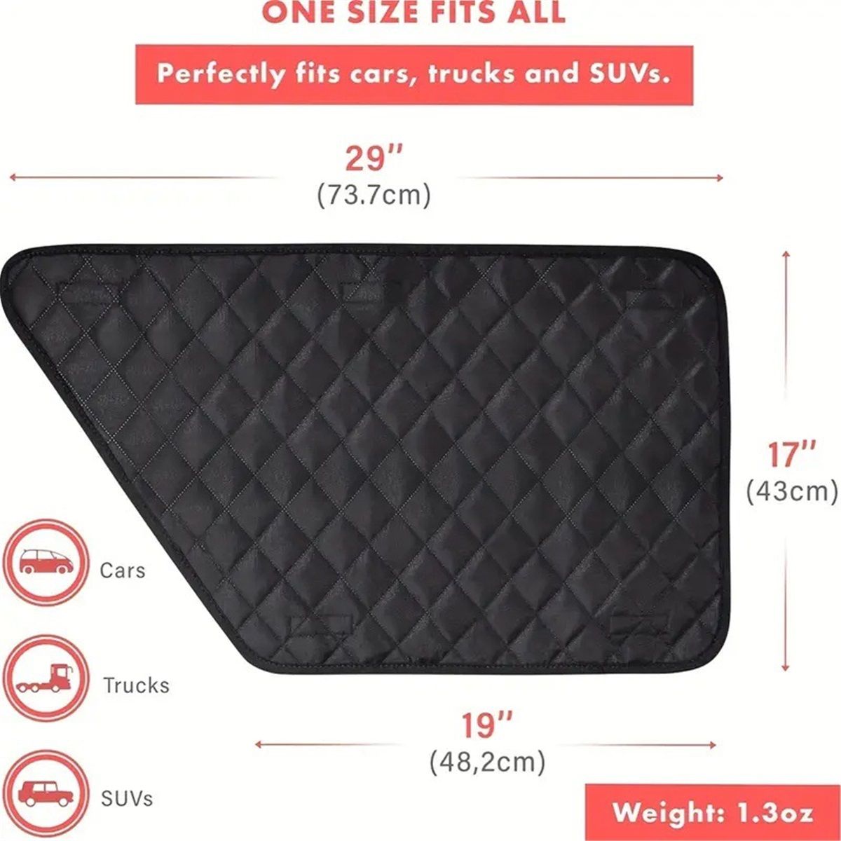 A pair Dog Car Door Protector – Larger Design for Trucks & Large SUVs, Thickened Waterproof Door Panel Covers, Protects Doors from Dog Scratching - Image 3