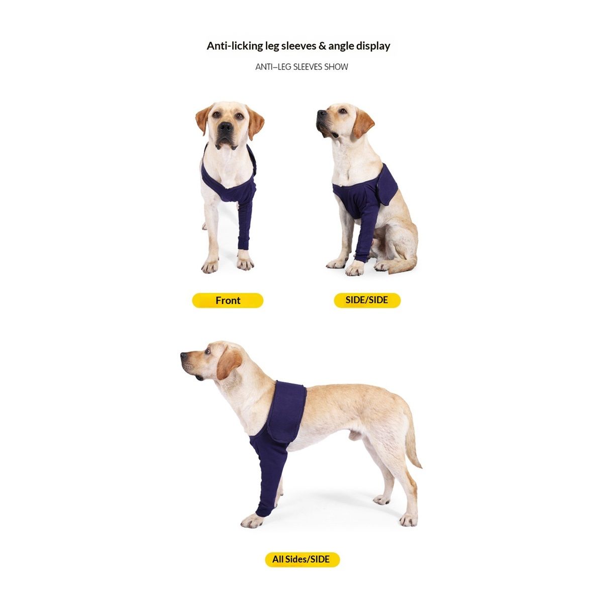 Dog Sleeves for Licking Dog Knee Brace After Surgery Wear for Dogs Abrasion Resistant Dog Recovery Sleeve for Dogs Cone Collar Alternative(XL) - Image 4
