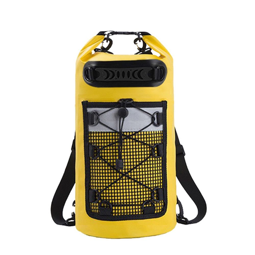 Dry Bag, Waterproof Floating Backpack 20L Case for Boating, Kayaking, Fishing, swimming, beach and outdoor activities (yellow) - Image 1