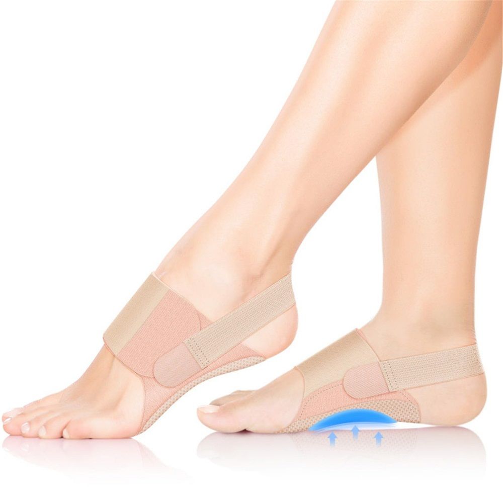 1 pair Foot Arch Support Brace - Non-Slip Wearable Foot Arch Supports for Plantar Fasciitis Relief, Foot Arch Pain Relief for Women & Men - Built-In Orthotics for Flat Feet, Fallen Arches - Image 1