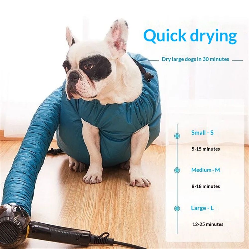 Pet Dog Dryer, Protable Fast Easy Blower Professional Tool Hair Pet Low Noise Puff and Fluff Bath Grooming - L - Image 3