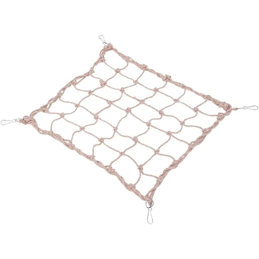 Bird Rope Perch Swing Climbing Net Toy Parrot Hammock for Cockatiels Cockatoo Rat Gerbil Chinchilla（60*60cm） - Image 2
