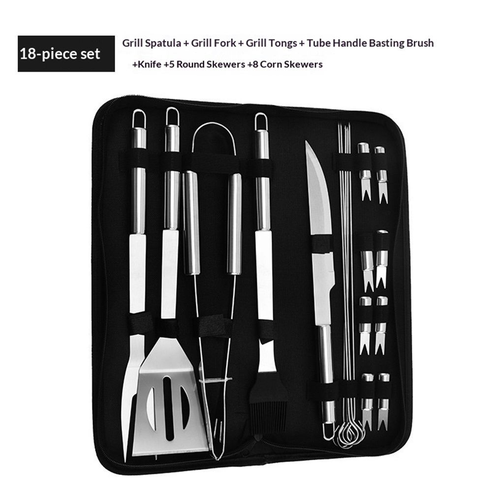18 pack Grilling Accessories, Dad Gifts for Christmas Grilling Gifts, Heavy Duty Stainless Steel Grill Set BBQ Grill Accessories for Outdoor Grill, Best Gifts for Men Dad - Image 2