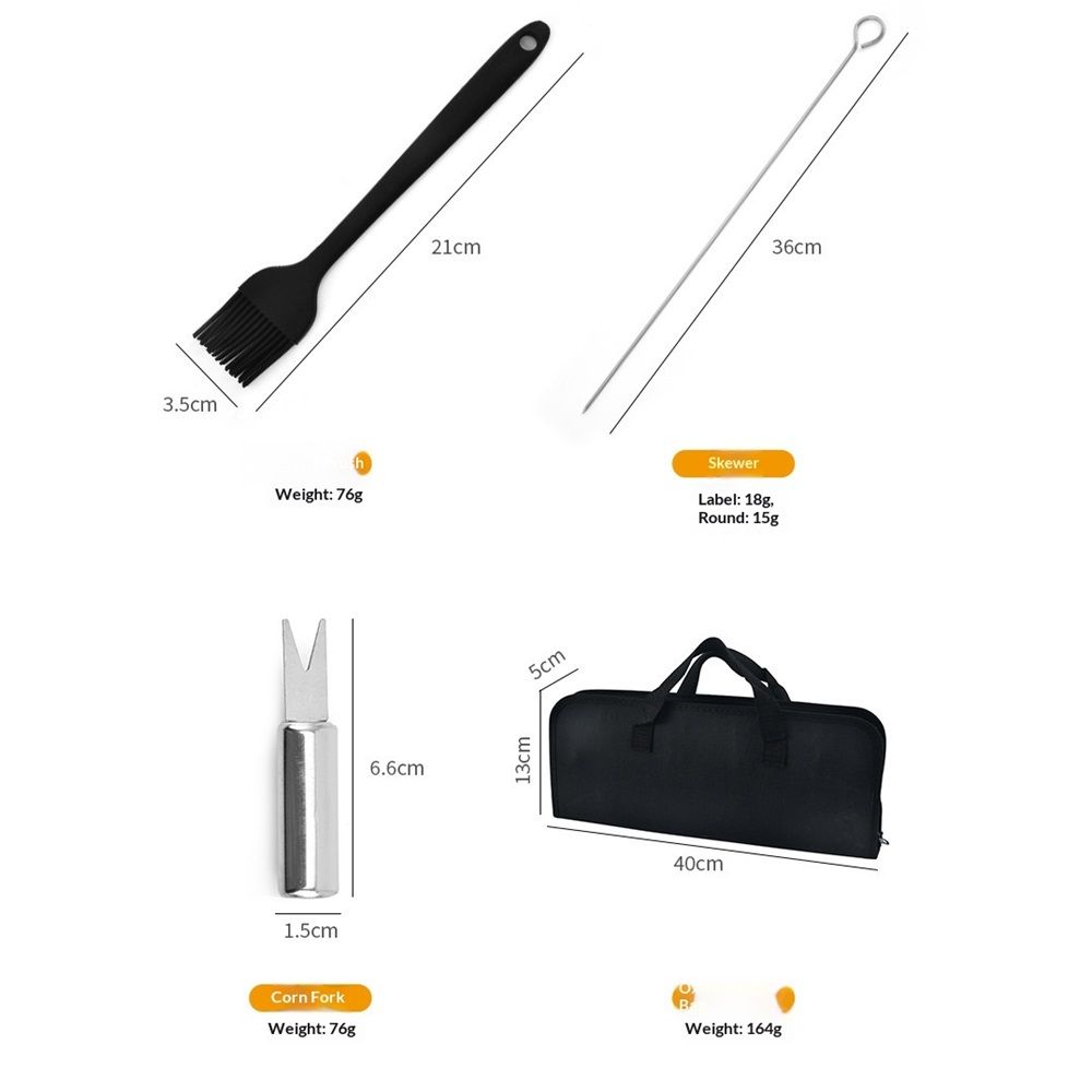 18 pack Grilling Accessories, Dad Gifts for Christmas Grilling Gifts, Heavy Duty Stainless Steel Grill Set BBQ Grill Accessories for Outdoor Grill, Best Gifts for Men Dad - Image 5